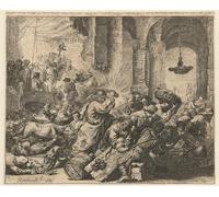 PMEFGJDPE Famous Poster Wall Decor Art Print Images Christ driving the money changers from the temple by Anonymous Animal Posters for Home Decor 60x90cm