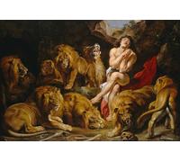 PMEFGJDPE Famous Poster Wall Decor Art Print Images Daniel in the Lions Den by Peter Paul Rubens Animal Posters for Home Decor 60x90cm