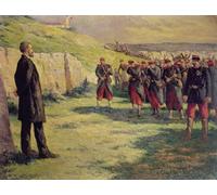 PMEFGJDPE Famous Poster Wall Decor Art Print Images Firing Squad About to Shoot Eugene Varlin by Maximilien Luce Animal Posters for Home Decor 60x90cm