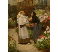 PMEFGJDPE Famous Poster Wall Decor Art Print Images Flower Offering to a Child Bygabriel Gilbert Animal Posters for Home Decor 60x90cm