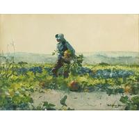 PMEFGJDPE Famous Poster Wall Decor Art Print Images for to Be a Farmer's Boy by Winslow Homer Animal Posters for Home Decor 60x90cm