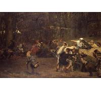 PMEFGJDPE Famous Poster Wall Decor Art Print Images Gunthram and His Daughters Ad by Lawrence Alma Tadema Animal Posters for Home Decor 60x90cm