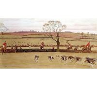 PMEFGJDPE Famous Poster Wall Decor Art Print Images Hunting Scene the Crew Alicestone by Cecil Charles Windsor Aldin Animal Posters for Home Decor 60x90cm