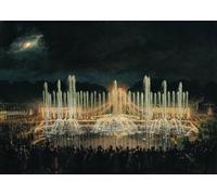 PMEFGJDPE Famous Poster Wall Decor Art Print Images Illuminated Fountain Display in the Bassin De Neptune in Honour by Eugene Louis Lami Animal Posters for Home Decor 60x90cm