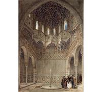 PMEFGJDPE Famous Poster Wall Decor Art Print Images in the Alhambra Granada by David Roberts Animal Posters for Home Decor 60x90cm