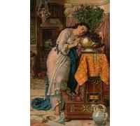 PMEFGJDPE Famous Poster Wall Decor Art Print Images Isabella and the Pot of Basil by William Holman Hunt Animal Posters for Home Decor 60x90cm