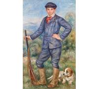 PMEFGJDPE Famous Poster Wall Decor Art Print Images Jean As a Huntsman by Pierre Auguste Renoir Animal Posters for Home Decor 60x90cm