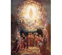 PMEFGJDPE Famous Poster Wall Decor Art Print Images Jesus Ascending Into Heaven by William Brassey Hole Animal Posters for Home Decor 60x90cm
