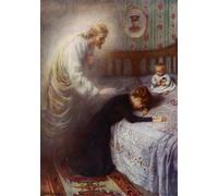 PMEFGJDPE Famous Poster Wall Decor Art Print Images Jesus Consoling a Grieving British War Widow by Harold Copping Animal Posters for Home Decor 60x90cm
