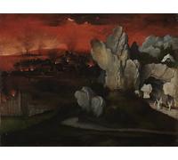 PMEFGJDPE Famous Poster Wall Decor Art Print Images Landscape with the Destruction of Sodom and Gomorrah by Joachim Patinir Animal Posters for Home Decor 60x90cm