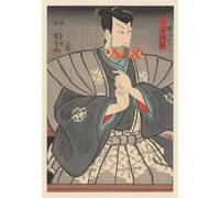 PMEFGJDPE Famous Poster Wall Decor Art Print Images Nikki Danjô with Scroll Between His Teeth by Utagawa Kuniyoshi Animal Posters for Home Decor 60x90cm
