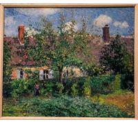 PMEFGJDPE Famous Poster Wall Decor Art Print Images Peasant House At Èragny by Camille Pissarro Animal Posters for Home Decor 60x90cm