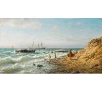 PMEFGJDPE Famous Poster Wall Decor Art Print Images Shore of the Black Sea Lev Feliksovich Lagorio Animal Posters for Home Decor 60x90cm
