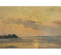 PMEFGJDPE Famous Poster Wall Decor Art Print Images Shotley Point Stour River Frederick George Cotman Animal Posters for Home Decor 60x90cm