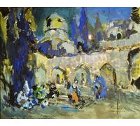 PMEFGJDPE Famous Poster Wall Decor Art Print Images Stage Design for Ceaare Pugnis Ballet the Little Humpbacked by Konstantin Alekseevich Korovin Animal Posters for Home Decor 60x90cm