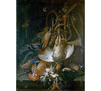 PMEFGJDPE Famous Poster Wall Decor Art Print Images Still Life by Jan Davidsz De Heem Animal Posters for Home Decor 60x90cm