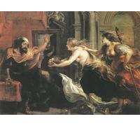 PMEFGJDPE Famous Poster Wall Decor Art Print Images Tereus Confronted with the Head of His Son Itylus by Peter Paul Rubens Animal Posters for Home Decor 60x90cm