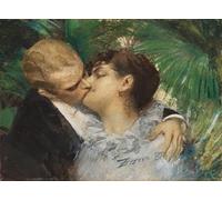 PMEFGJDPE Famous Poster Wall Decor Art Print Images the Embrace by Anders Zorn Animal Posters for Home Decor 60x90cm