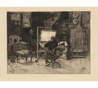 PMEFGJDPE Famous Poster Wall Decor Art Print Images the Etcher by Robert Frederick Blum Animal Posters for Home Decor 60x90cm