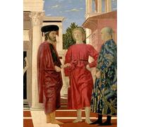 PMEFGJDPE Famous Poster Wall Decor Art Print Images the Flagellation of Christ Detail of the Three Figures by Piero Della Francesca Animal Posters for Home Decor 60x90cm