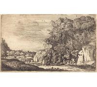 PMEFGJDPE Famous Poster Wall Decor Art Print Images the Flight Into Egypt by Claude Lorrain Animal Posters for Home Decor 60x90cm