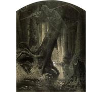 PMEFGJDPE Famous Poster Wall Decor Art Print Images the Forest by Arthur Grottger Animal Posters for Home Decor 60x90cm