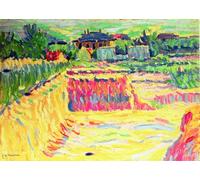 PMEFGJDPE Famous Poster Wall Decor Art Print Images The loam pit by Ernst Ludwig Kirchner Animal Posters for Home Decor 60x90cm