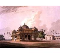 PMEFGJDPE Famous Poster Wall Decor Art Print Images the Mausoleum of Mucdoom Shah Dowlut At Moneah on the River Soane by Famous Artist Animal Posters for Home Decor 60x90cm