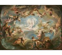 PMEFGJDPE Famous Poster Wall Decor Art Print Images the of Cupid Over All the Gods by Gabriel De Saint Aubin Animal Posters for Home Decor 60x90cm