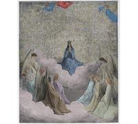 PMEFGJDPE Famous Poster Wall Decor Art Print Images the Queen of Heaven by Dante Alighieri by Gustave Dore Animal Posters for Home Decor 60x90cm