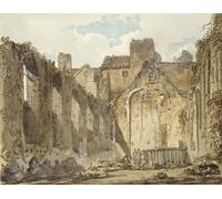 PMEFGJDPE Famous Poster Wall Decor Art Print Images the Ruins of the Chapel in the Savoy by Girtin Animal Posters for Home Decor 60x90cm