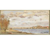 PMEFGJDPE Famous Poster Wall Decor Art Print Images the Seine At Argenteuil by Claude Monet Animal Posters for Home Decor 60x90cm