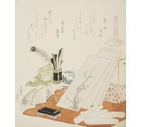 PMEFGJDPE Famous Poster Wall Decor Art Print Images the Studio Illustration for the White Shell by Katsushika Hokusai Animal Posters for Home Decor 60x90cm