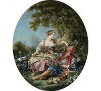 PMEFGJDPE Famous Poster Wall Decor Art Print Images The Wooden Shoes. by François Boucher Animal Posters for Home Decor 60x90cm