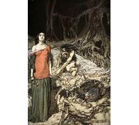 PMEFGJDPE Famous Poster Wall Decor Art Print Images the Wooing of Grimhilde the Mother of Hagen by Arthur Rackham Animal Posters for Home Decor 60x90cm