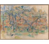 PMEFGJDPE Famous Poster Wall Decor Art Print Images Trees and House Provence by Paul Cézanne Animal Posters for Home Decor 60x90cm