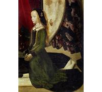 PMEFGJDPE Famous Poster Wall Decor Art Print Images Tryptic of Portinari Detail Representing a Young Girl in Prayer by Van Der Goes Animal Posters for Home Decor 60x90cm