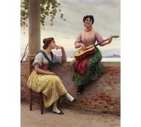 PMEFGJDPE Famous Poster Wall Decor Art Print Images Venetian Melody by Eugene De Blaas Animal Posters for Home Decor 60x90cm