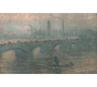 PMEFGJDPE Famous Poster Wall Decor Art Print Images Waterloo Bridge Matin Brumeux by Claude Monet Animal Posters for Home Decor 60x90cm