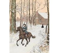 PMEFGJDPE Famous Poster Wall Decor Art Print Images Young George Washington Left the Family Home in Animal Posters for Home Decor 60x90cm
