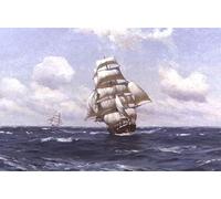 PMEFGJDPE Famous Print Artwork Premium Artwork a Fair Wind by Famous Artist Modern Canvas for Home Decor 60x90cm