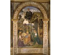PMEFGJDPE Famous Print Artwork Premium Artwork Adoration of the Child by Bernardino Di Betto Pinturicchio Modern Canvas for Home Decor 60x90cm
