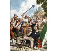 PMEFGJDPE Famous Print Artwork Premium Artwork Carlo Pisacane Leader of the Sapri Expedition Is Killed by Tancredi Scarpelli Modern Canvas for Home Decor 60x90cm