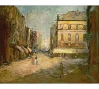 PMEFGJDPE Famous Print Artwork Premium Artwork Courts Cafe Dieppe by Walter Richard Sickert Modern Canvas for Home Decor 60x90cm