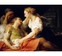 PMEFGJDPE Famous Print Artwork Premium Artwork Death of Mark Antony by Pompeo Girolamo Batoni Modern Canvas for Home Decor 60x90cm