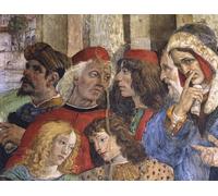 PMEFGJDPE Famous Print Artwork Premium Artwork Detail From the Dispute of St Carafa Chapel Santa Maria Sopra Minervaby Filippino Lippi Modern Canvas for Home Decor 60x90cm