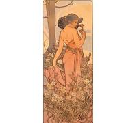 PMEFGJDPE Famous Print Artwork Premium Artwork Lygia Reproduction of the Decorative Works of Mucha by Alphonse Mucha Modern Canvas for Home Decor 60x90cm