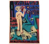 PMEFGJDPE Famous Print Artwork Premium Artwork Marcella and Fränzi in Studio by Ernst Ludwig Kirchner Modern Canvas for Home Decor 60x90cm