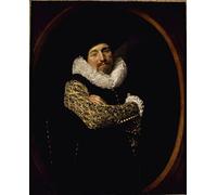PMEFGJDPE Famous Print Artwork Premium Artwork Portrait of a Man by Frans Hals Modern Canvas for Home Decor 60x90cm