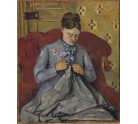 PMEFGJDPE Famous Print Artwork Premium Artwork Portrait of the Artists Wife by Paul Cézanne Modern Canvas for Home Decor 60x90cm